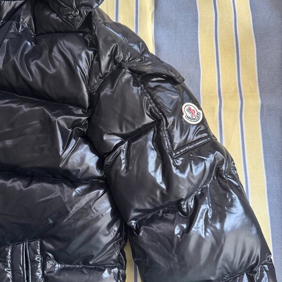 Moncler Maya Black Shiny Windbreaker Jacket - Picture 3 of 10